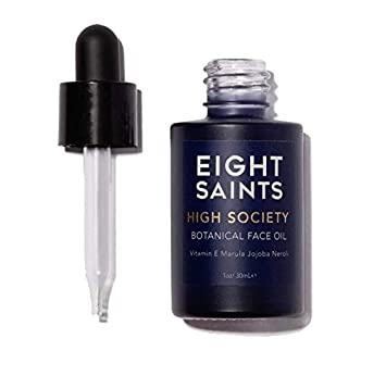 Eight Saints High Society Botanical Face Oil, Natural and Organic Facial Oil with Marula Oil, Vitamin E, and Neroli Oil, 1 Ounce