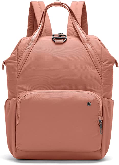 Pacsafe Women's Citysafe CX 17L Anti Theft Backpack-Fits 16 inch Laptop, ECONYL Rose, One Size