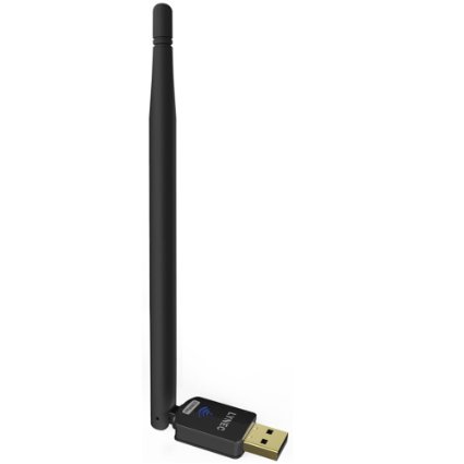 LYNEC UC1 Mini USB Wireless Network Adapter with External Antenna 802.11N Support Windows XP, Windows Vista, Win 7/8/8.1, Mac,Linux v3.0.0.4