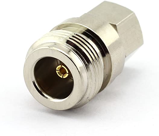 DGZZI 2-Pack N Female to F Male RF Coaxial Adapter N to F Coax Jack Connector