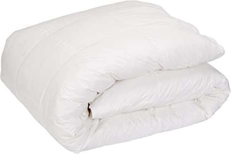 Downright Cascada Summit Luxury White Goose Down Comforter – 600 Fill Power – 100% Cotton 300 Thread Count – 26oz Summer Weight – 100% Hypoallergenic, Queen 86" x 86"