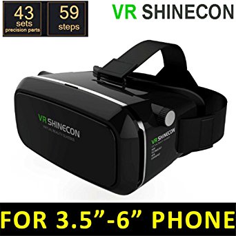 Zomtop Version 3D VR Virtual Reality Glasses Headset Suitable for Google iPhone Samsung Note LG Huawei HTC Moto 4.5-6.0 inch screen smartphone