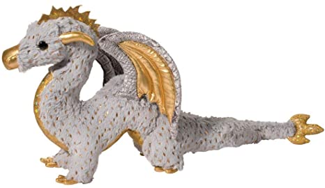 Douglas Cuddle Toys 730 Midas Dragon Plush Toy, Multicoloured, 22”/57 cm Long