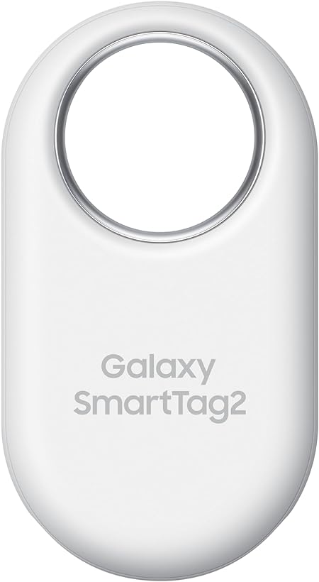 Samsung SmartTag2 (2023) Bluetooth   UWB, IP67 Water and Dust Resistant, Findable via App, 1.5 Year Battery Life - White