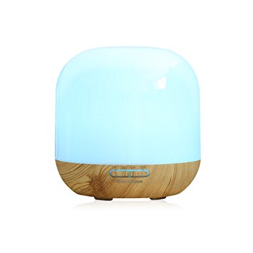 Excelvan 300ml Essential Oil Aroma Diffuser Ultrasonic Humidifier Air Mist Aromatherapy Purifier(Woodgrain)