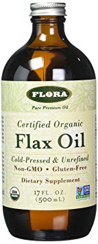 Flora Flax Oil, 17-Ounce, Glass Bottle