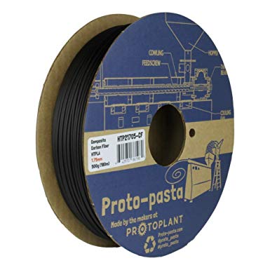 Proto-pasta HTP21705-CF High Temperature Carbon Fiber Spool, PLA 1.75 mm, 500 g, Black