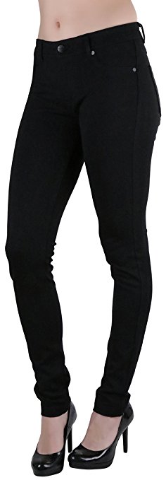 ToBeInStyle Women's 5-Pocket Skinny Fit Ponte Pants