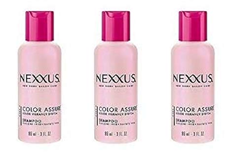 Nexxus Color Assure Replenishing Color Care Shampoo 3 fl oz (89 ml) Travel Size (Pack of 3)