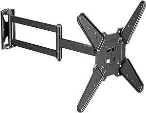 Suptek Corner TV Wall Mount for Most 23"-60" TVs, Full Motion Long Arm TV Mount 30 inch Extension Articulating Wall Mount TV Bracket Max VESA 400x400mm, Smoothly Extendable, Holds up to 99 lbs A1S