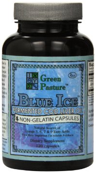 BLUE ICE Fermented Cod Liver Oil -Non-Gelatin Capsules