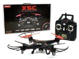 SYMA X5C 24 GHZ 4 Channel RC Remote Control UFO Drone Quadcopter with HD VideoCamera RX Aerio Exclusive - Black