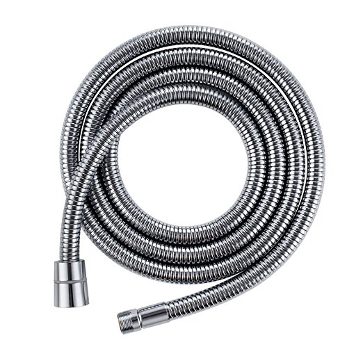 KES I9180 Pull-Out Faucet Replacement Hose Extended Length 68-Inch OR 175CM Stainless Steel Interlock, Chrome