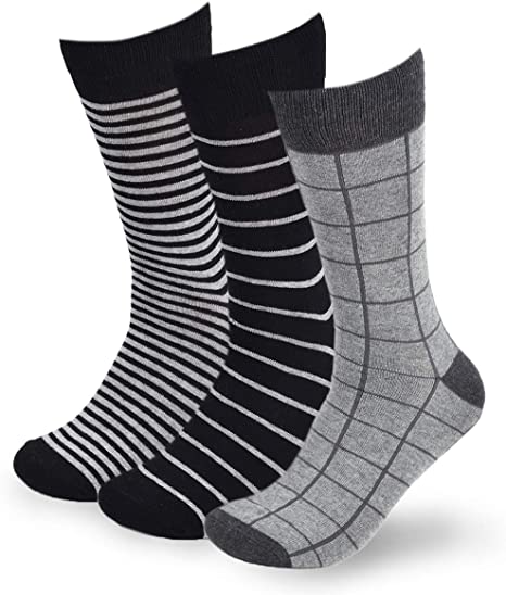 Men's Dress Socks - Patterned Socks with Gift Box - Fun Crew Socks   Argyle, Colorful, Funky Socks