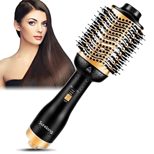 Hair Dryer Brush, Hot Air Brush,One Step Hair Dryer & Volumizer,Upgrade 5 in 1 Hair Blow Styler and Dryer, Negative Ion Portable Air Hot Brush for All Hair Type