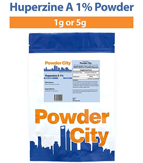 Powder City Huperzine A 1% (Huperzia Serrata) (5 Grams)