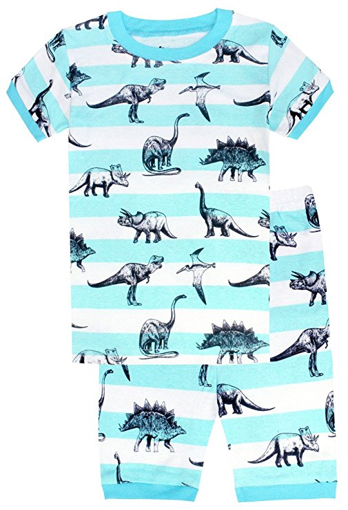 Boys'2 Piece Sleepwear Short Pajamas Set Dinosaurs PJs