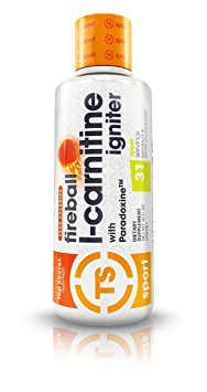 Top Secret Nutrition Fireball L-Carnitine Liquid Fat Burning Weight Loss Supplement with Paradoxine (16 oz) Apple