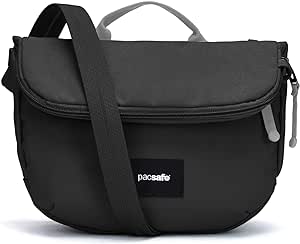 Pacsafe GO Anti Theft Saddle Crossbody, Jet Black