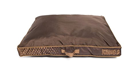 KONG Chew Resistant Heavy Duty Pillow Bed Solid BROWN