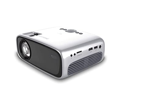 Philips NeoPix Easy Mini Projector Professional Portable Projector for Home / Business - 80 "1080p FHD LED Stereo Speakers 2600 lumens Total Connectivity HDMI USB MicroSD (20 years duration)