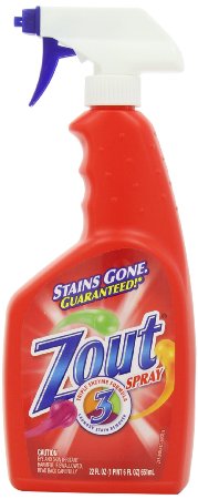 Zout Triple Enzyme Formula Laundry Stain Remover Spray 22 Ounce