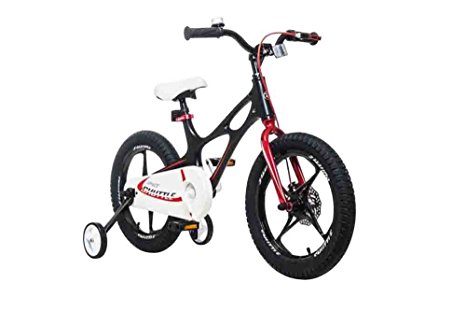 RoyalBaby Space Shuttle kid’s bike, lightweight magnesium frame, 16 inch with training wheels and kickstand