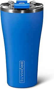 BrüMate Nav 22oz 100% Leak Proof Insulated Travel Tumbler with Magnetic BevLock™ Lid - Double Wall Cup-Holder Friendly Stainless Steel Mug (Azure)