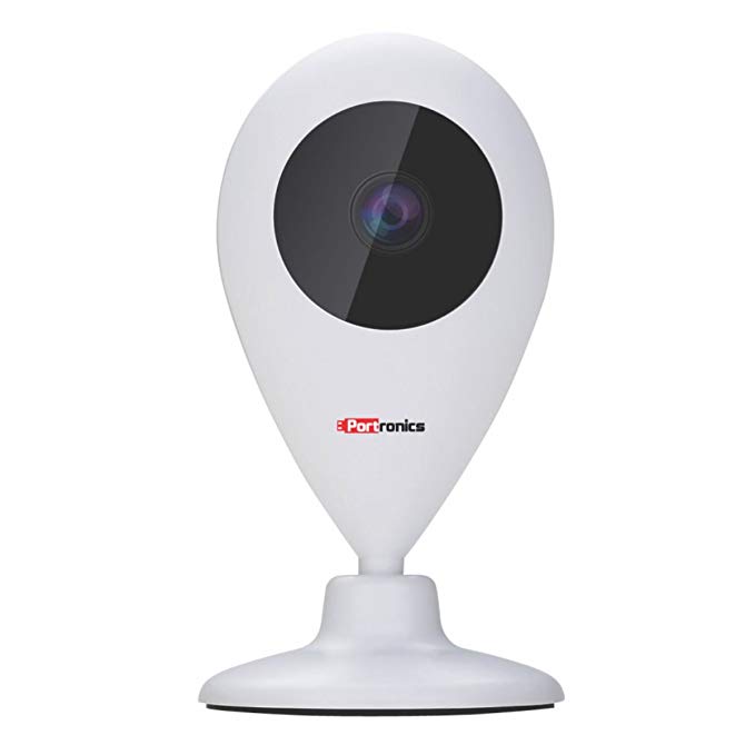 Portronics POR-797 SeeSaw II Smart Wi Fi IP Security 720P Camera, 64GB SD Card Stores Recording, TWO-WAY Communication