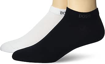 BOSS Men's 5 Pack Solid Cotton Stretch Ankle Socks