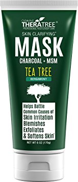 Clarifying Mud Mask with Dead Sea Minerals, Activated Charcoal & Tea Tree, Acne & Blackhead Control for Face & Body, Natural Unclog Pore Reducer, Controls Oil & Purify Skin