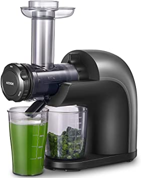 Juicer Machines, Aicook Higher Nutrition Cold Press Juicer, No Filter Design with Less Oxidation, Easy to Clean, Healthy Juicing Recipes for Whole Vegetables and Fruits, Multiple Modes for Different Flavors