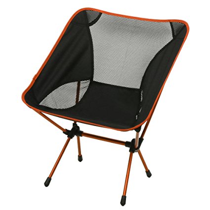 Ancheer Lightweight Portable Heavy Duty Folding Ground Chair with Carrying Bag for Outdoor Fishing Camping Picnic BBQ