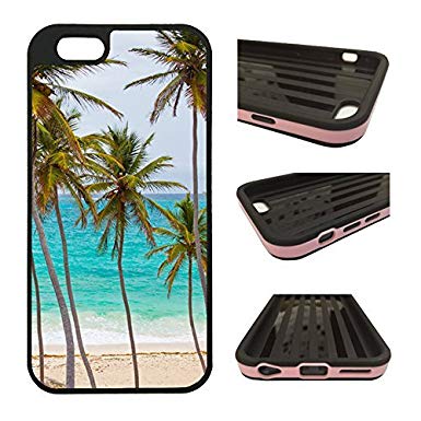 CorpCase iPhone 6 Case / iPhone 6S (4.7") Case - Tropical Palm Tree on Beach/ Hybrid ULTRA Protective iPhone 6 Case With Great Style - Features Unique 2-in-1 Hybrid protection with TPU   Plastic.