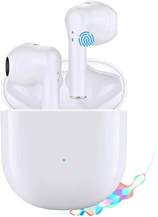 Wireless Earbuds,Air Podswireless Bluetooth 5.0 Headphones with Charging Case,Noise Cancelling Air Buds in-Ear Ear Buds,Compatible with iPhone Android