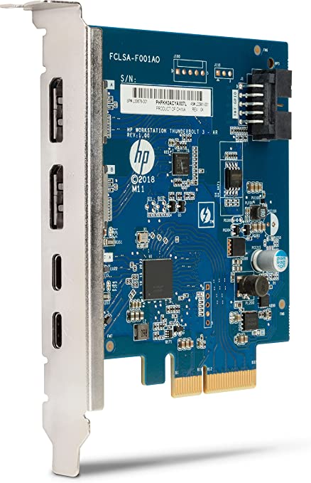 HP 3UU05AA Dual Port Add-in-Card - Thunderbolt Adapter - PCIe - Thunderbolt 3 X 2