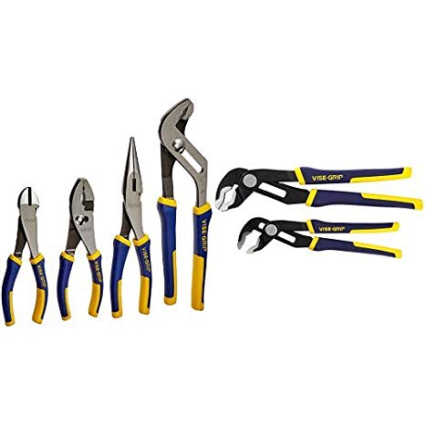 IRWIN Tools VISE-GRIP Pliers Set and GrooveLock Pliers Set
