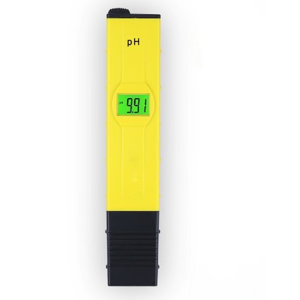 DrMeter 001pH High Accuracy Pocket Size pH Meter with ATC Backlit 0-14 pH Measurement Range