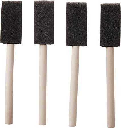 Plaid Foam Brushes 1-Inch, 44246 (4-Piece)