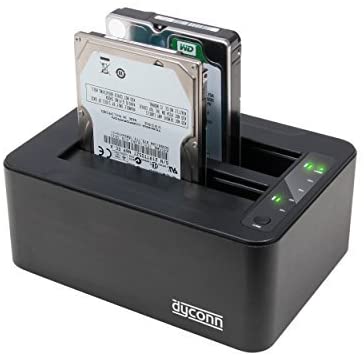 Dyconn USB 3.0 Dubbler Dock Pro 2.5/3.5 Inches HDD with HDD Clone DoD Erase Turbo USB Software (DUBDBPRO)