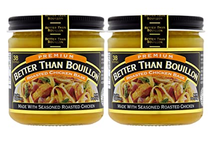 Better Than Bouillon Premium Roasted Chicken Base, Made with Seasoned Roasted Chicken, 38 Servings, Blendable Base for Added Flavor, 8-Ounce Jar (Pack of 2)