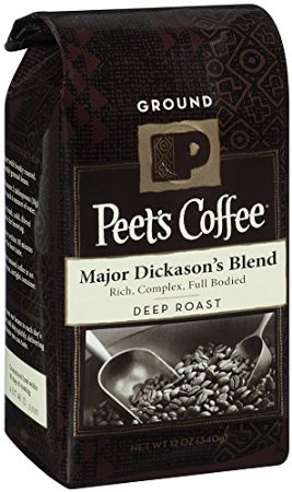 Peets Ground Coffee Major Dickasons 12-Ounce