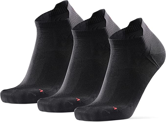 DANISH ENDURANCE Calcetines de Running Deportivos Low Cut Pro, para Hombre y Mujer, Cortos, Antideslizantes, Invisibles, Tobilleros Transpirables, Anti-Rozaduras, Gimnasio, Fitness, Pack de 3 y 5