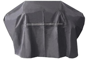 iCOVER 60 Inch Heavy-Duty water proof patio outdoor black oxford BBQ Barbecue Smoker/Grill Cover G21604 for weber char-broil Brinkmann Nexgrill