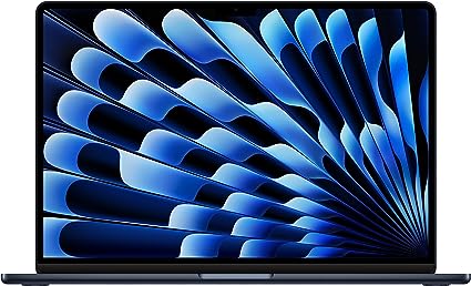 Apple 2023 MacBook Air Laptop mit M2 Chip: 15,3" Liquid Retina Display, 8GB RAM, 512&nbsp;GB SSD Speicher, beleuchtete Tastatur, 1080p FaceTime HD Kamera. Funktioniert mit iPhone/iPad, Mitternachtsblau