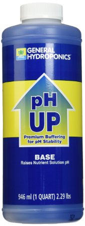 General Hydroponics pH Up Liquid Fertilizer, 1-Quart