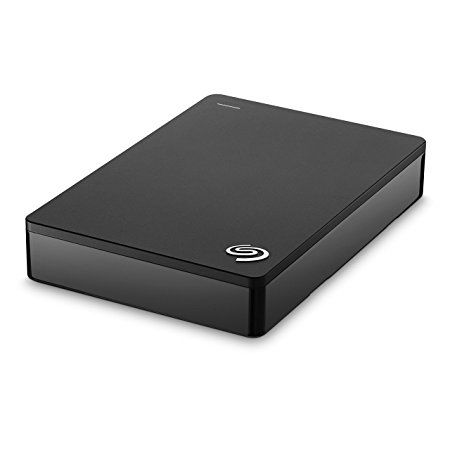 Seagate Backup Plus Slim 4TB Portable External Hard Drive with Mobile Device Backup USB 3.0 (Black) STDR4000300