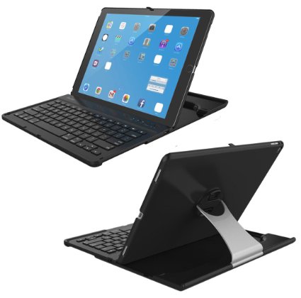 iPad Pro 97 Keyboard Case Procase Apple iPad Pro 97 Inch Tablet Wireless Bluetooth Keyboard Case 360 Degree Rotation Slim Multiple Angle Viewing for Apple iPad Pro 97quot 2016 Black