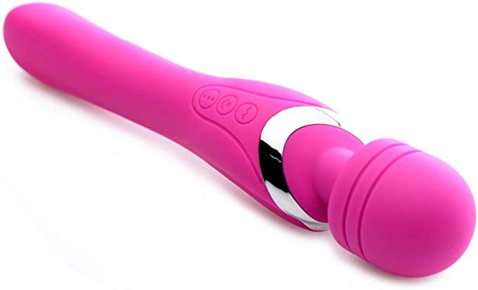 Wand Essentials Whirling Wand 2 in 1 Silicone Dual Massage Wand