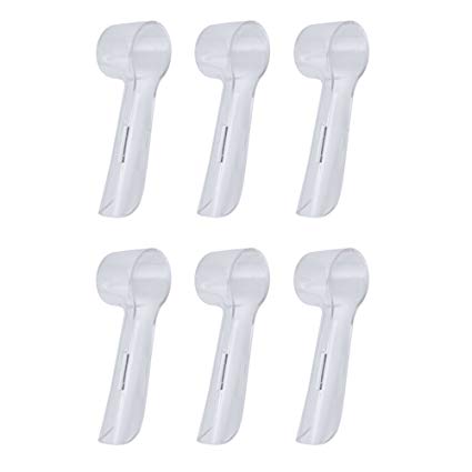 6-Pack Hygienic Protective Cover | cap For Oral B Toothbrush heads, Convenient For Travel And More Sanitary To Keep Germs Dust Away For Better Health, By HSYTEK